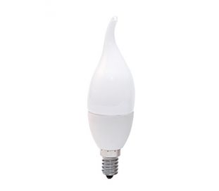 لامپ 7وات LED شمعی اشکی مات مهتابی